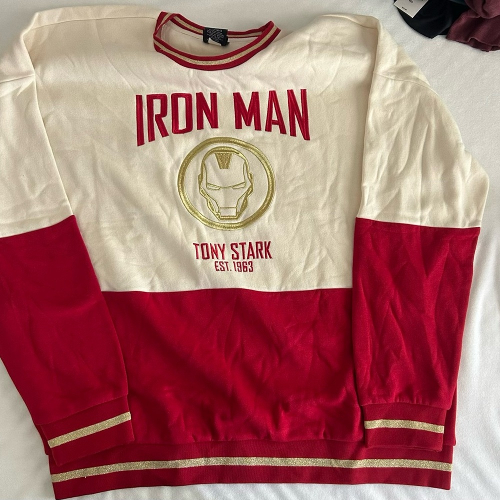Iron Man Red and White Sweatshirt